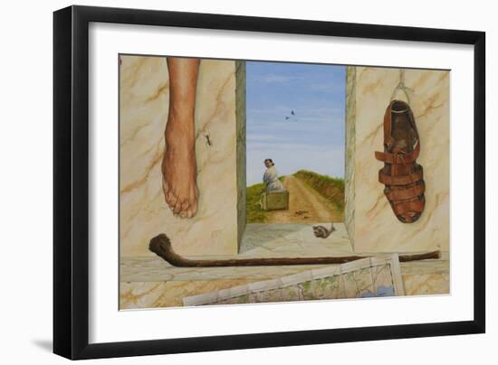 Tribute to Barefoot Man-Fernando Aznar Cenamor-Framed Giclee Print