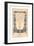 Tribute to French Ballonist Henri Giffard in the Form of a Handwritten French Text Shaped as a Ball-null-Framed Giclee Print