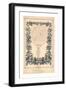 Tribute to French Ballonist Henri Giffard in the Form of a Handwritten French Text Shaped as a Ball-null-Framed Giclee Print