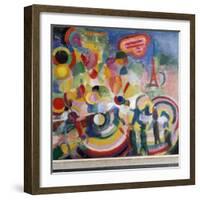 Tribute to Louis Bleriot (Oil on Canvas, 1914-1917)-Robert Delaunay-Framed Giclee Print