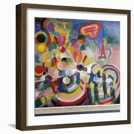 Tribute to Louis Bleriot (Oil on Canvas, 1914-1917)-Robert Delaunay-Framed Giclee Print