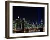 Tribute to Victims of World Trade Center Terrorist Attacks Lights Up the Sky Above Manhattan-null-Framed Photographic Print