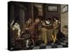 Tric-Trac Players by Dirk Hals-null-Stretched Canvas