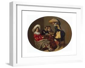 Tric-Trac Players, C1630-Willem Cornelisz Duyster-Framed Giclee Print