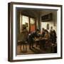 Tric Trac Players in an Interior-Jan Havicksz Steen-Framed Giclee Print