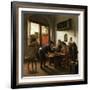 Tric Trac Players in an Interior-Jan Havicksz Steen-Framed Giclee Print
