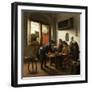 Tric Trac Players in an Interior-Jan Havicksz Steen-Framed Giclee Print