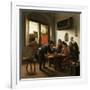 Tric Trac Players in an Interior-Jan Havicksz Steen-Framed Giclee Print