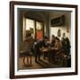 Tric Trac Players in an Interior-Jan Havicksz Steen-Framed Giclee Print