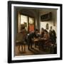 Tric Trac Players in an Interior-Jan Havicksz Steen-Framed Giclee Print