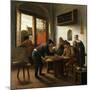 Tric Trac Players in an Interior-Jan Havicksz Steen-Mounted Giclee Print