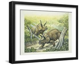 Triceratops Horridus, Cretaceous Period-null-Framed Giclee Print