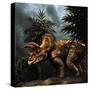 Triceratops Was a Herbivorous Dinosaur from the Cretaceous Period-null-Stretched Canvas