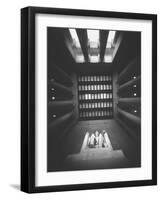 Trick Angle Shot of Lincoln Monument-Hank Walker-Framed Photographic Print