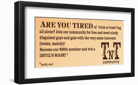 Trick 'N' Treat Community-null-Framed Art Print