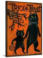 Trick or Treat Black Cats-sylvia pimental-Stretched Canvas