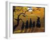 Trick or Treat Night-sylvia pimental-Framed Art Print