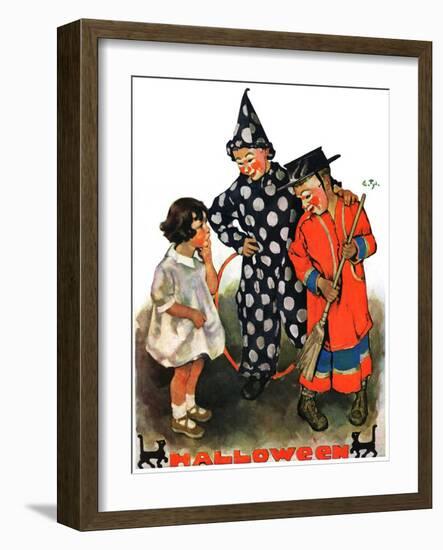 "Trick-Or-Treat,"October 25, 1930-Ellen Pyle-Framed Giclee Print