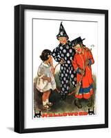 "Trick-Or-Treat,"October 25, 1930-Ellen Pyle-Framed Giclee Print