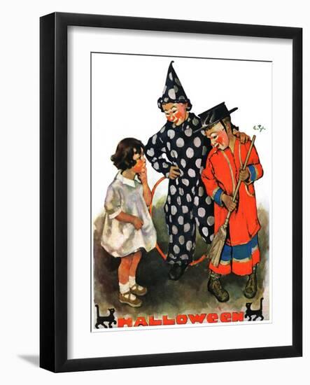 "Trick-Or-Treat,"October 25, 1930-Ellen Pyle-Framed Giclee Print