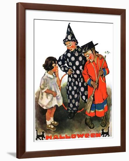 "Trick-Or-Treat,"October 25, 1930-Ellen Pyle-Framed Giclee Print