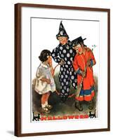 "Trick-Or-Treat,"October 25, 1930-Ellen Pyle-Framed Giclee Print