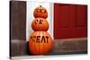 Trick or Treat Pumpkins, West Village, Manhattan, New York City-Sabine Jacobs-Stretched Canvas