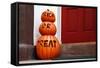 Trick or Treat Pumpkins, West Village, Manhattan, New York City-Sabine Jacobs-Framed Stretched Canvas