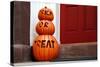 Trick or Treat Pumpkins, West Village, Manhattan, New York City-Sabine Jacobs-Stretched Canvas