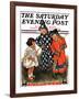 "Trick-Or-Treat," Saturday Evening Post Cover, October 25, 1930-Ellen Pyle-Framed Giclee Print