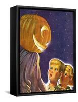 "Trick or Treaters,"October 30, 1937-Robert B. Velie-Framed Stretched Canvas