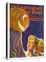 "Trick or Treaters," Saturday Evening Post Cover, October 30, 1937-Robert B. Velie-Stretched Canvas