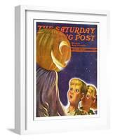 "Trick or Treaters," Saturday Evening Post Cover, October 30, 1937-Robert B. Velie-Framed Giclee Print