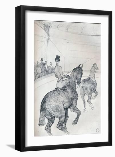 'Trick-rider driving tandem', c1899 (1934)-Henri de Toulouse-Lautrec-Framed Giclee Print