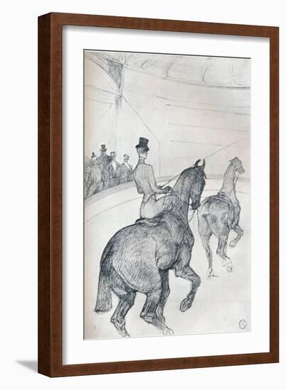 'Trick-rider driving tandem', c1899 (1934)-Henri de Toulouse-Lautrec-Framed Giclee Print