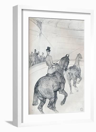 'Trick-rider driving tandem', c1899 (1934)-Henri de Toulouse-Lautrec-Framed Giclee Print