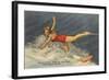Trick Water Skier, Florida-null-Framed Art Print