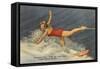 Trick Water Skier, Florida-null-Framed Stretched Canvas