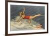 Trick Water Skier, Florida-null-Framed Art Print