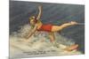 Trick Water Skier, Florida-null-Mounted Art Print