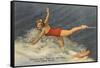 Trick Water Skier, Florida-null-Framed Stretched Canvas