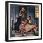 "Tricking Trick-Or-Treaters", November 3, 1951-Amos Sewell-Framed Giclee Print