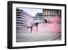 Tricking with Ahmed Chouikhi, Mehdi Ahrad & Kevin Karlton-Tristan Shu-Framed Photographic Print