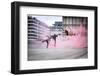 Tricking with Ahmed Chouikhi, Mehdi Ahrad & Kevin Karlton-Tristan Shu-Framed Photographic Print