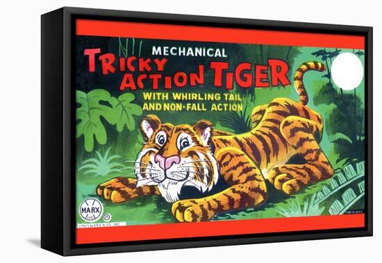 Tricky Action Tiger-null-Framed Stretched Canvas