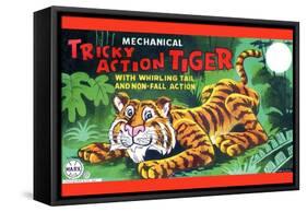 Tricky Action Tiger-null-Framed Stretched Canvas