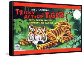 Tricky Action Tiger-null-Framed Stretched Canvas