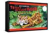 Tricky Action Tiger-null-Framed Stretched Canvas