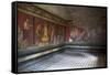 Triclinium Frescoes, Villa Dei Misteri, Pompeii, Campania, Italy-Oliviero Olivieri-Framed Stretched Canvas