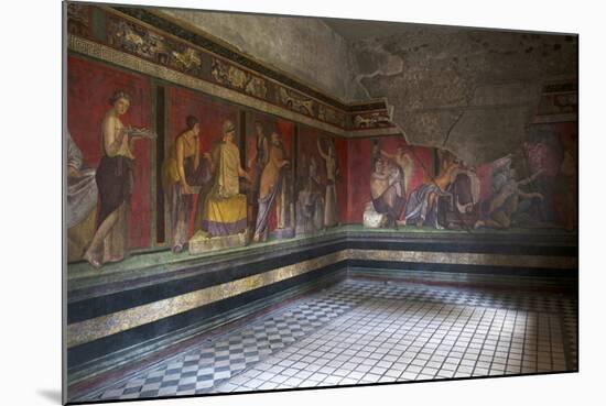 Triclinium Frescoes, Villa Dei Misteri, Pompeii, Campania, Italy-Oliviero Olivieri-Mounted Photographic Print